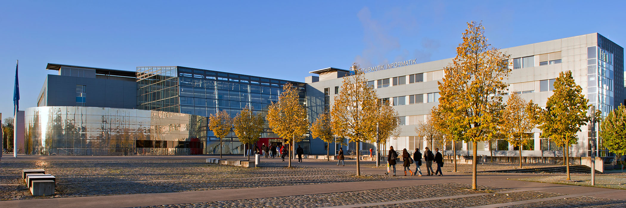 Gebäude der Fakultäten für Mathematik und Informatik auf dem Forschungscampus Garching