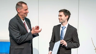 Dr. Philipp Czerner und Dekan Professor Hans-Joachim Bungartz