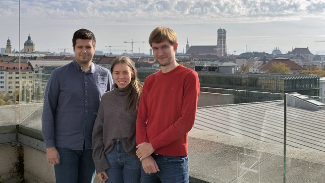 The Sonovision team: Dragan Rašeta, Paula Ruhwandl and Daniel Martin (from left)